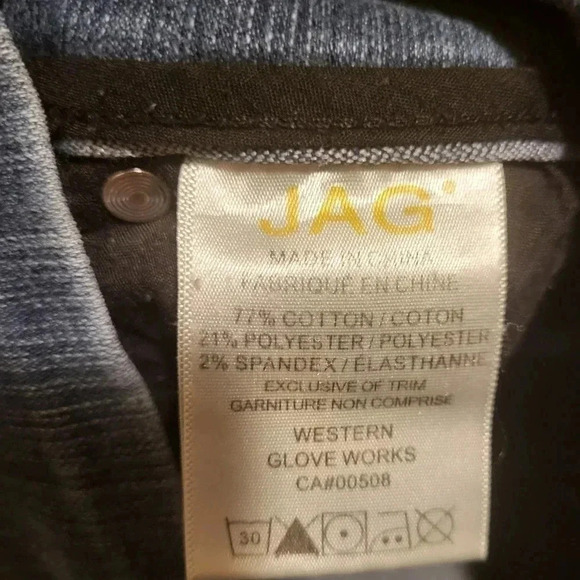 JAG womens blue jeans straight leg size 8L - Picture 10 of 12